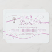 ピンクスワーズ招待状 招待状 (正面/裏面)