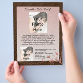 ピンクスワールフライヤーテンプレート、化粧品パーティー任意の用途 チラシ (手)