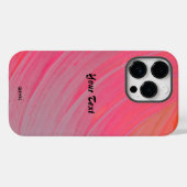 ピンクスワール携帯ケース HAmbyWG Case-Mate iPhoneケース (裏面 (横))