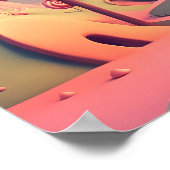 ピンクスワール棒つきキャンデーキャンディランドハウス ポスター (角)