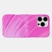 ピンクスワールHAMbWGセルケースiPhoneケース iPhoneケース (裏面横)