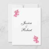 ピンクズ結婚ベル招待状 招待状 (裏面)