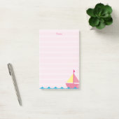 ピンクセイルボートPost it Notes ポストイット (オフィス)