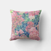 ピンクセドゥムパインターリーブルーアクセント装飾用クッション クッション (裏面)