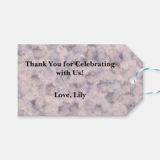 ピンクセブンマジカルウォーター誕生日 ギフトタグ (正面(横))