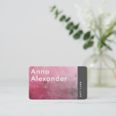 ピンクセレニティデザイン1ギフトカード 名刺 (スタンド正面)