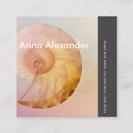 ピンクセレニティデザイン11 スクエア名刺