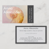 ピンクセレニティデザイン11 名刺 (正面/裏面)