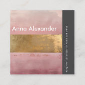 ピンクセレニティデザイン2 スクエア名刺 (正面)