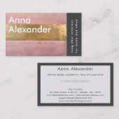 ピンクセレニティデザイン2 名刺 (正面/裏面)