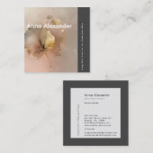 ピンクセレニティデザイン3 スクエア名刺 (正面/裏面)