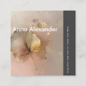 ピンクセレニティデザイン3 スクエア名刺 (正面)