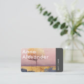 ピンクセレニティデザイン6ギフトカード 名刺 (スタンド正面)