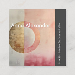 ピンクセレニティデザイン7 スクエア名刺