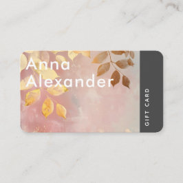 ピンクセレニティデザイン9ギフトカード 名刺