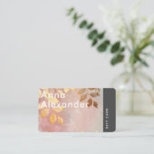ピンクセレニティデザイン9ギフトカード 名刺 (スタンド正面)