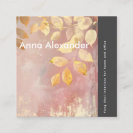 ピンクセレニティデザイン9 スクエア名刺