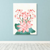 ピンクセレニティ キャンバスプリント (インサイチュ (ウッドフロア))
