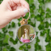 ピンクセントアガサ(M 003) キーホルダー (手)