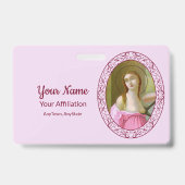 ピンクセントアガサ(M 003)バッジ1 バッジ (裏面)