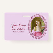 ピンクセントアガサ(M 003)バッジ1 バッジ (裏面)