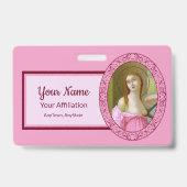 ピンクセントアガサ(M 003)バッジ2 バッジ (裏面)