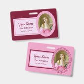 ピンクセントアガサ(M 003)バッジ2 バッジ (表裏)