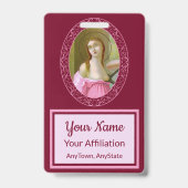 ピンクセントアガサ(M 003)バッジ3 バッジ (裏面)