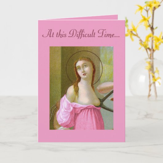 ピンクセントアガサ(M 003)勇気付けられるカード1 カード (黄色い花)