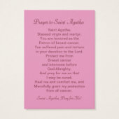 ピンクセントアガサ(M 003)祈りの言葉カード (裏面)