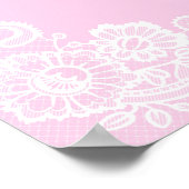 ピンクセールのサイン、ブティックのセールのサイン、小売販売 ポスター (角)