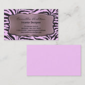 ピンクゼブラカード事業 名刺 (正面/裏面)