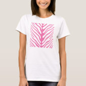 ピンクゼブラストライプ Tシャツ (正面)