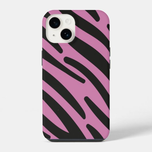 ピンクゼブラストライプCase-Mateケース iPhoneケース (裏面)