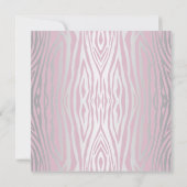 ピンクゼブラハイヒールズスウィート16パーティー 招待状 (裏面)