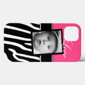 ピンクゼブラフォトパッドケース Case-Mate iPhoneケース (裏面 (横))