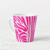 ピンクゼブラプリント カフェラテマグ (左アングル)