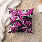 ピンクゼブラメルト クッション (ブランケット)