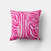 ピンクゼブラ印刷 クッション (裏面)