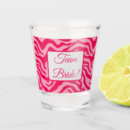 ピンクゼブラ印刷 ショットグラス