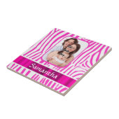 ピンクゼブラ印刷 タイル (側面)