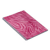 ピンクゼブラ印刷 ノートブック (右側)