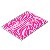 ピンクゼブラ印刷 ノートブック (左側)