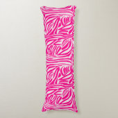 ピンクゼブラ印刷 ボディピロー (正面縦)