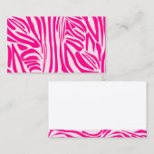 ピンクゼブラ印刷 予約カード (正面/裏面)