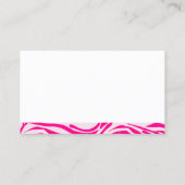 ピンクゼブラ印刷 予約カード (裏面)