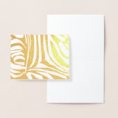 ピンクゼブラ印刷 箔カード (ディスプレー)