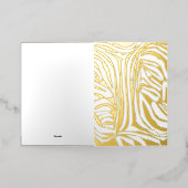 ピンクゼブラ印刷 箔シーズンカード (外側レイダウン)