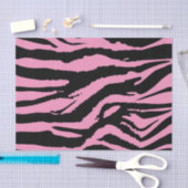 ピンクゼブラ印刷 薄葉紙 (クラフト)