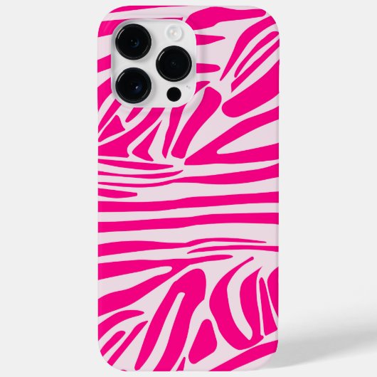 ピンクゼブラ印刷 Case-Mate iPhoneケース (裏面)